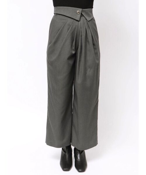 MERCURYDUO（マーキュリーデュオ）の「アシメタックワイドパンツ（その他パンツ・レディース・イエロー/グレー・MEDIUM/SMALL）」の16枚目の写真
