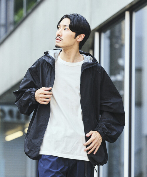 FREAK'S STORE（フリークスストア）の「限定展開 ALL WEATHER ACTIVE WEAR/オールウェザーアクティブウェア チタン加工 ナイロンフーディー ジャケット（ナイロンジャケット・メンズ・ブラック/グレー・SMALL/MEDIUM/LARGE）」の17枚目の写真