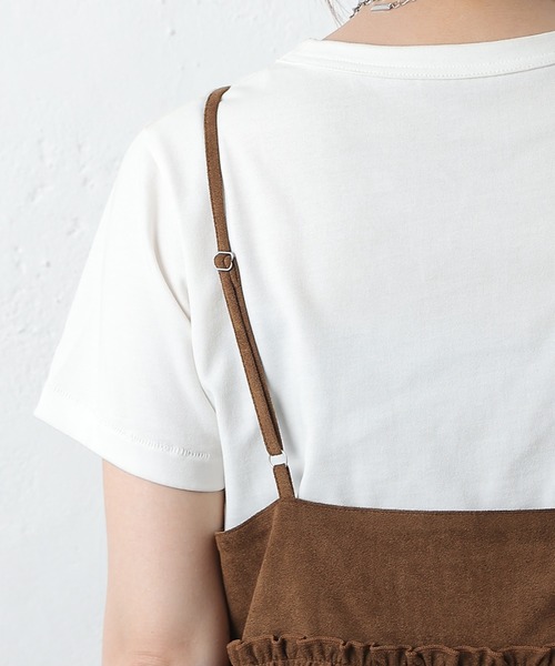 COLONY 2139(コロニートゥーワンスリーナイン)の「フェイクスエードティアードミニキャミワンピース(ワンピース・レディース・ブラウン/キャメル・FREE)」の19枚目の写真