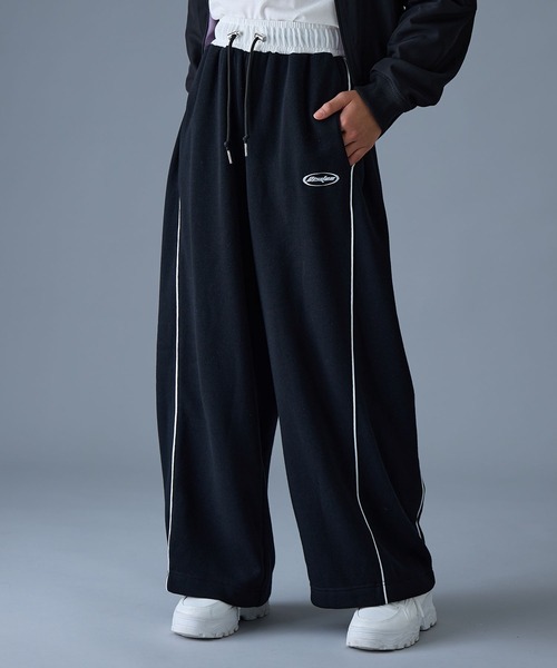 セール】脇タックフレア裏起毛スウェットパンツ（スウェットパンツ