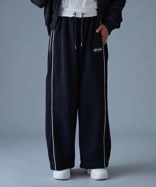 セール】脇タックフレア裏起毛スウェットパンツ（スウェットパンツ