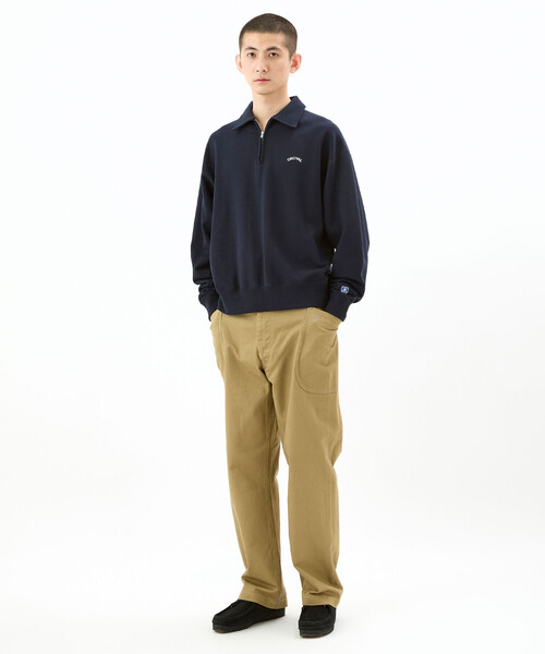 ORCIVAL | コットン裏毛 ハーフジッププルオーバー MEN