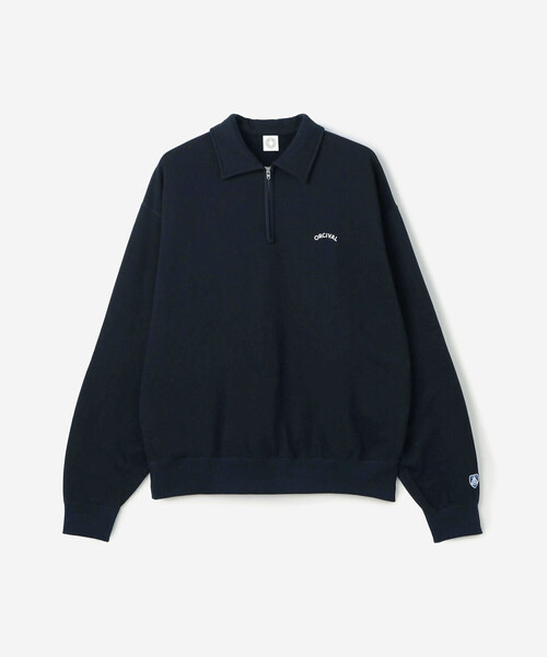 ORCIVAL | コットン裏毛 ハーフジッププルオーバー MEN（スウェット