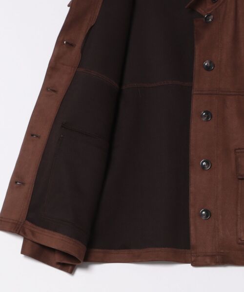 3.3 Field Trip （3.3フィールドトリップ）の「【襟2WAY】3.3 Field Trip／スエードオーバージャケット（ブルゾン・レディース・ブラウン/キャメル・FREE）」の14枚目の写真