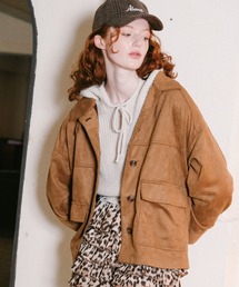 3.3 Field Trip  | 【襟2WAY】3.3 Field Trip／スエードオーバージャケット(ブルゾン)