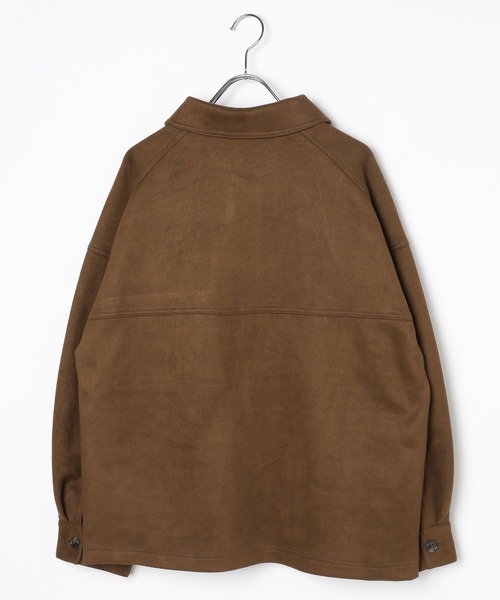 3.3 Field Trip （3.3フィールドトリップ）の「【襟2WAY】3.3 Field Trip／スエードオーバージャケット（ブルゾン・レディース・ブラウン/キャメル・FREE）」の12枚目の写真