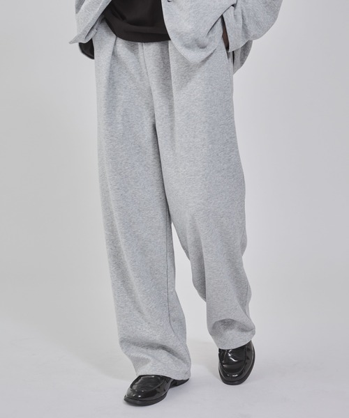 BROWNY（ブラウニー）の「BROWNY/ボンディングワイドスウェットパンツ（スウェットパンツ・メンズ・ブラック/杢グレー・MEDIUM/LARGE）」の10枚目の写真