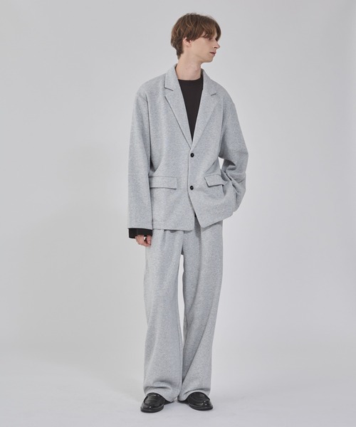 BROWNY（ブラウニー）の「BROWNY/ボンディングワイドスウェットパンツ（スウェットパンツ・メンズ・ブラック/杢グレー・MEDIUM/LARGE）」の14枚目の写真