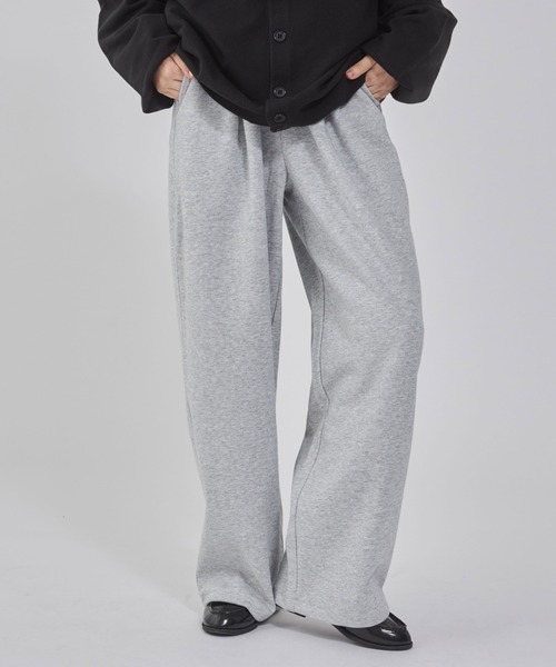 BROWNY（ブラウニー）の「BROWNY/ボンディングワイドスウェットパンツ（スウェットパンツ・メンズ・ブラック/杢グレー・MEDIUM/LARGE）」の20枚目の写真