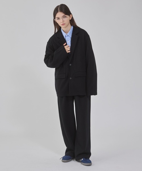 BROWNY（ブラウニー）の「BROWNY/ボンディングワイドスウェットパンツ（スウェットパンツ・メンズ・ブラック/杢グレー・MEDIUM/LARGE）」の8枚目の写真