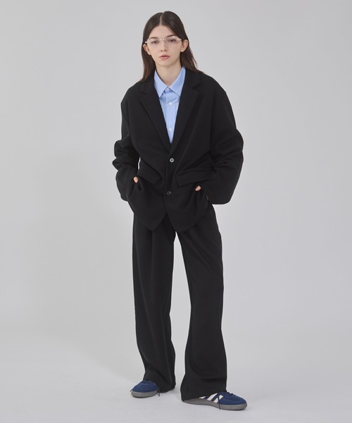 BROWNY（ブラウニー）の「BROWNY/ボンディングワイドスウェットパンツ（スウェットパンツ・メンズ・ブラック/杢グレー・MEDIUM/LARGE）」の9枚目の写真