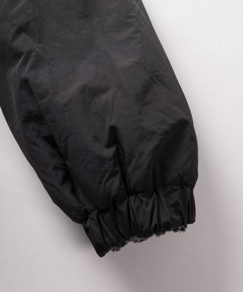 SlashDate（スラッシュデイト）の「【82】【MATEY】2WAY リバーシブル ナイロン ボアブルゾン／ワンポイント刺繍 ／ドローコード／ユニセックス（ブルゾン・メンズ・ブラック/ホワイト・M/L）」の15枚目の写真