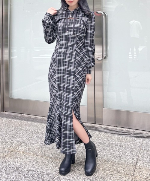 フォクシー♡パーカーワンピース osharewalker（オシャレウォーカー） ワンピース 裏シャギー あったか