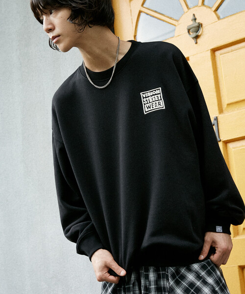 PUBLUX（パブリュクス）の「VISION STREET WEAR/ヴィジョンストリートウェアー 別注 DAISY FLOWER SWEAT(限定展開)（スウェット・メンズ・ライトグレー/グリーン/ブラック・MEDIUM/LARGE/X-LARGE）」の7枚目の写真