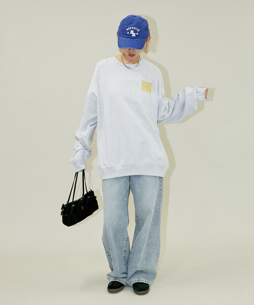 PUBLUX（パブリュクス）の「VISION STREET WEAR/ヴィジョンストリートウェアー 別注 DAISY FLOWER SWEAT(限定展開)（スウェット・メンズ・ライトグレー/グリーン/ブラック・MEDIUM/LARGE/X-LARGE）」の21枚目の写真