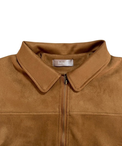 VIBGYOR（ヴィブジョー）の「スウェードZIPブルゾン/韓国 25AW トレンド(CZ)（その他アウター・レディース・ブラウン/ベージュ・FREE）」の16枚目の写真
