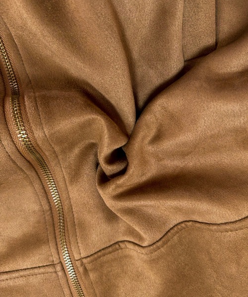 VIBGYOR（ヴィブジョー）の「スウェードZIPブルゾン/韓国 25AW トレンド(CZ)（その他アウター・レディース・ブラウン/ベージュ・FREE）」の20枚目の写真