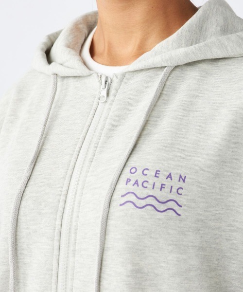 Ocean Pacific（オーシャンパシフィック）の「【OP:オーピー】ユニセックスジップアップパーカー・フーディー（パーカー・レディース・ベージュ/グリーン/ヘザーグレー/チャコール/アイボリー・MEDIUM/X-LARGE/LARGE）」の19枚目の写真