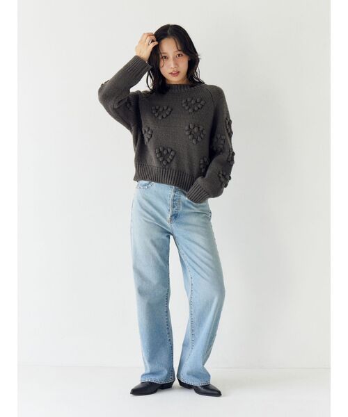 Ungrid(アングリッド)の「スタッズルーズデニム(デニムパンツ・レディース・ブルー・24inch/25inch/26inch)」の15枚目の写真