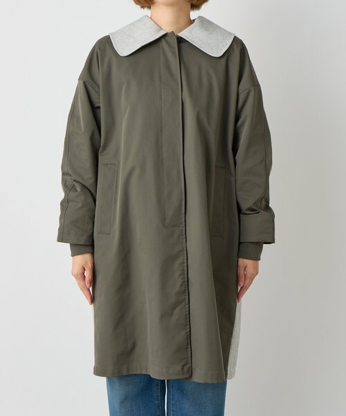un dix cors（アンディコール）の「ステンバイカラートレンチコート（トレンチコート・レディース・チャコールグレー/キャメル・FREE）」の12枚目の写真