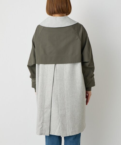 un dix cors（アンディコール）の「ステンバイカラートレンチコート（トレンチコート・レディース・チャコールグレー/キャメル・FREE）」の14枚目の写真