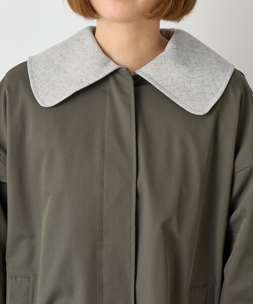 un dix cors（アンディコール）の「ステンバイカラートレンチコート（トレンチコート・レディース・チャコールグレー/キャメル・FREE）」の15枚目の写真