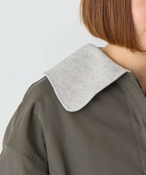 un dix cors（アンディコール）の「ステンバイカラートレンチコート（トレンチコート・レディース・チャコールグレー/キャメル・FREE）」の17枚目の写真