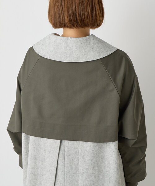 un dix cors（アンディコール）の「ステンバイカラートレンチコート（トレンチコート・レディース・チャコールグレー/キャメル・FREE）」の18枚目の写真