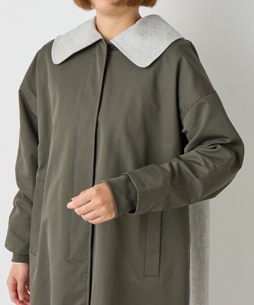 un dix cors（アンディコール）の「ステンバイカラートレンチコート（トレンチコート・レディース・チャコールグレー/キャメル・FREE）」の19枚目の写真