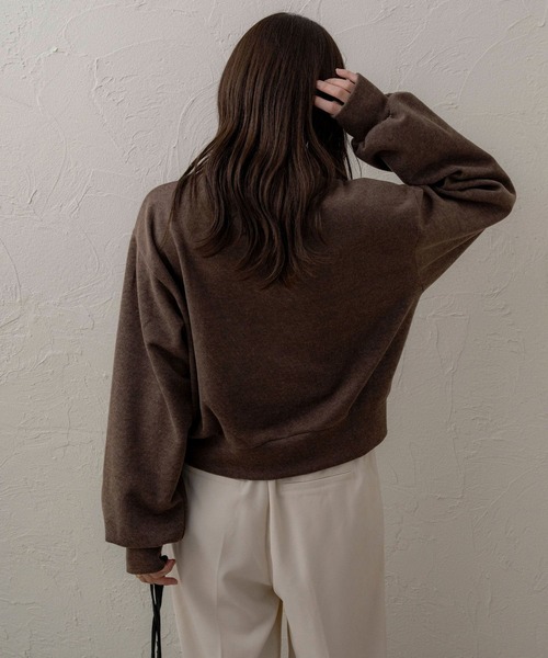 NOAHL(ノアル)の「【NOAHL】ニットソー刺繍プルオーバー(ニット/セーター・レディース・アイボリー/ブラウン/チャコール・FREE)」の13枚目の写真
