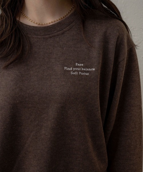 NOAHL(ノアル)の「【NOAHL】ニットソー刺繍プルオーバー(ニット/セーター・レディース・アイボリー/ブラウン/チャコール・FREE)」の14枚目の写真