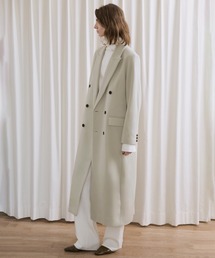 ADAM ET ROPE' | 【EMOELLE】ピークドラペルダブルコート(チェスターコート)