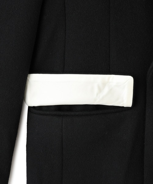 EMOELLE】ピークドラペルダブルコート（チェスターコート）｜ADAM ET