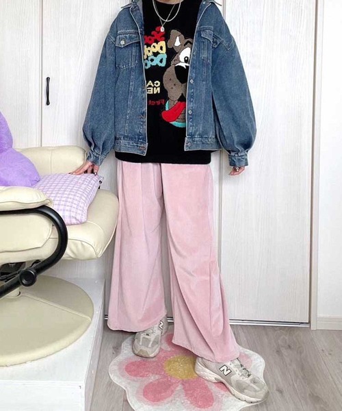 Flugge（フラッジー）の「もちもちコーデュロイパンツ（その他パンツ・レディース・ピンク/ベージュ・FREE）」の22枚目の写真