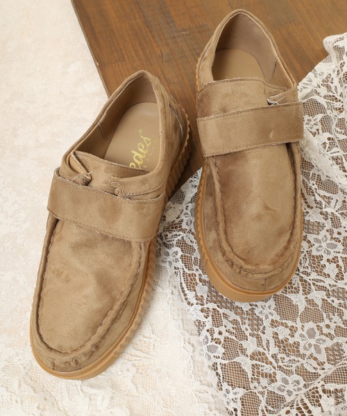 Dedes（デデス）の「Dedes リブソール シューズ（モカシン/デッキシューズ・レディース・ベージュ/ベージュ系その他/ブラック/ブラック系その他・36/37/39/40/41/42/43/44/38）」の3枚目の写真