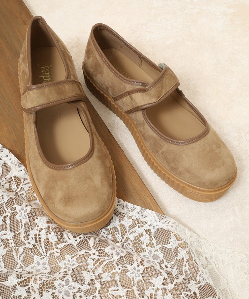 Dedes（デデス）の「Dedes リブソール シューズ（モカシン/デッキシューズ・レディース・ベージュ/ベージュ系その他/ブラック/ブラック系その他・36/37/39/40/41/42/43/44/38）」の4枚目の写真