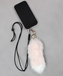 yield（イールド）の「【yield select】バイカラー しっぽ ファーチャーム キーホルダー PFTK-004（チャーム）」