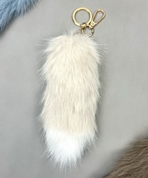 yield（イールド）の「【yield select】バイカラー しっぽ ファーチャーム キーホルダー PFTK-004（チャーム）」