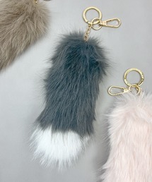 yield（イールド）の「【yield select】バイカラー しっぽ ファーチャーム キーホルダー PFTK-004（チャーム）」