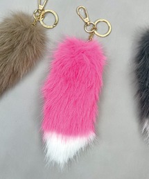 yield（イールド）の「【yield select】バイカラー しっぽ ファーチャーム キーホルダー PFTK-004（チャーム）」