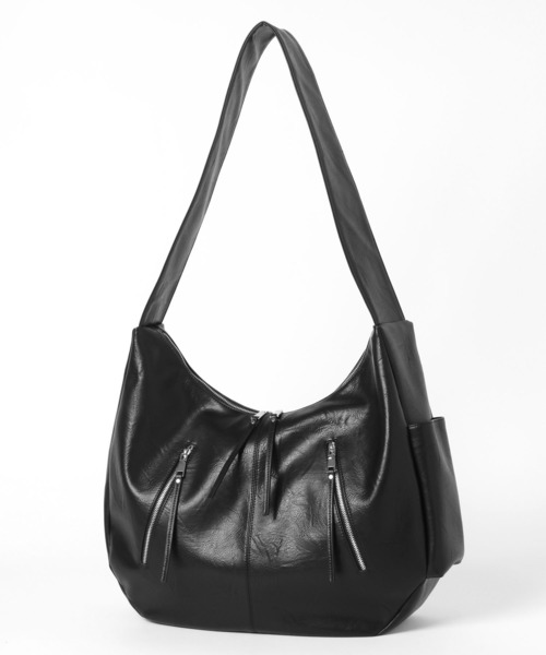 HARE(ハレ)の「BIG-ZIP-BAG(HARE)(ショルダーバッグ・メンズ・ブラウン/ブラック・FREE)」の12枚目の写真