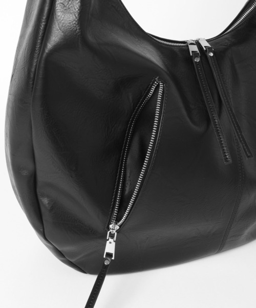HARE(ハレ)の「BIG-ZIP-BAG(HARE)(ショルダーバッグ・メンズ・ブラウン/ブラック・FREE)」の20枚目の写真