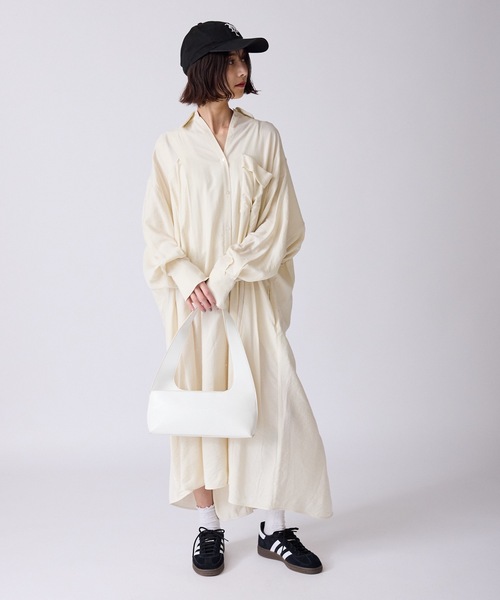c/est(シーエ)の「c/est/ FRANNY シャツブラウス 秋服 冬服(シャツ/ブラウス・レディース・オフホワイト/ネイビー・FREE)」の19枚目の写真