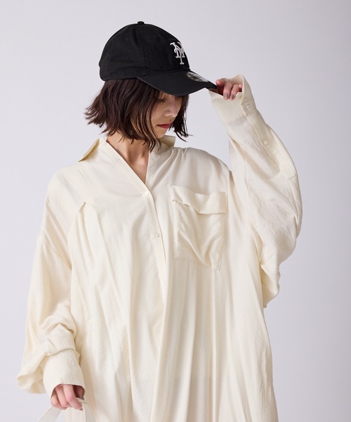 c/est(シーエ)の「c/est/ FRANNY シャツブラウス 秋服 冬服(シャツ/ブラウス・レディース・オフホワイト/ネイビー・FREE)」の17枚目の写真