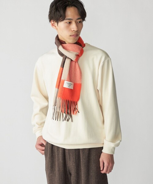 シップス（SHIPS）/SHIPS: カシミヤ シングル 3ブロック マフラー SHIPS: カシミヤ シングル 3ブロック マフラー（ストール/ショール