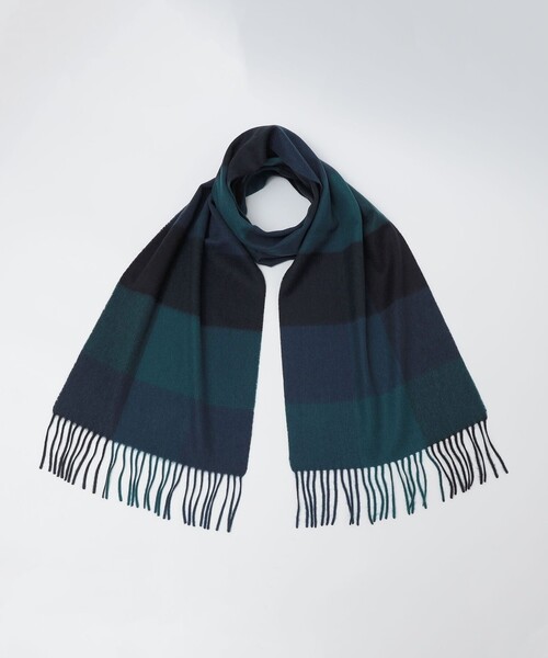 SHIPS(シップス)の「SHIPS: カシミヤ シングル 3ブロック マフラー(ストール/ショール・メンズ・ブラウン/ネイビー/イエロー/オレンジ・ONE SIZE)」の13枚目の写真