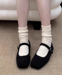 ウールタッチバレエシューズ
