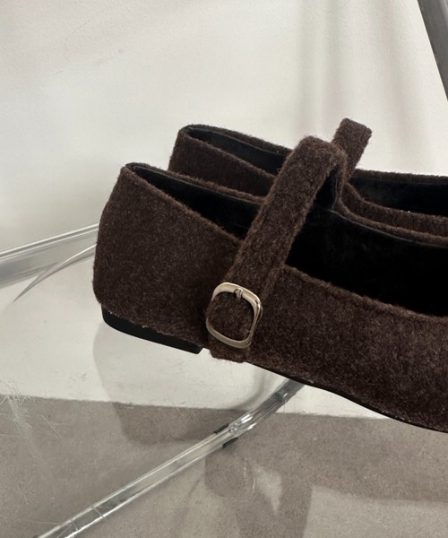Teem Store(チームストア)の「ウールタッチバレエシューズ(バレエシューズ・レディース・グレー/ブラック/ブラウン・L/M)」の6枚目の写真
