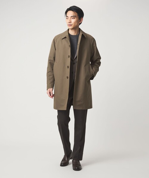 A+ Pミノテック 2WAY ステンカラーコート -撥水・防風・保温・吸湿発熱