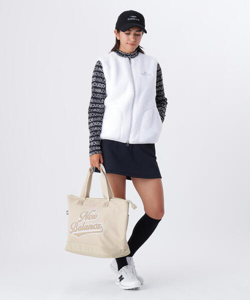 New Balance Golf(ニューバランスゴルフ)の「【new balance golf】フルジップ ボア ベスト (WOMENS)(ベスト・レディース・ベージュ系その他/ブラック/ホワイト・SMALL/LARGE/MEDIUM)」の6枚目の写真